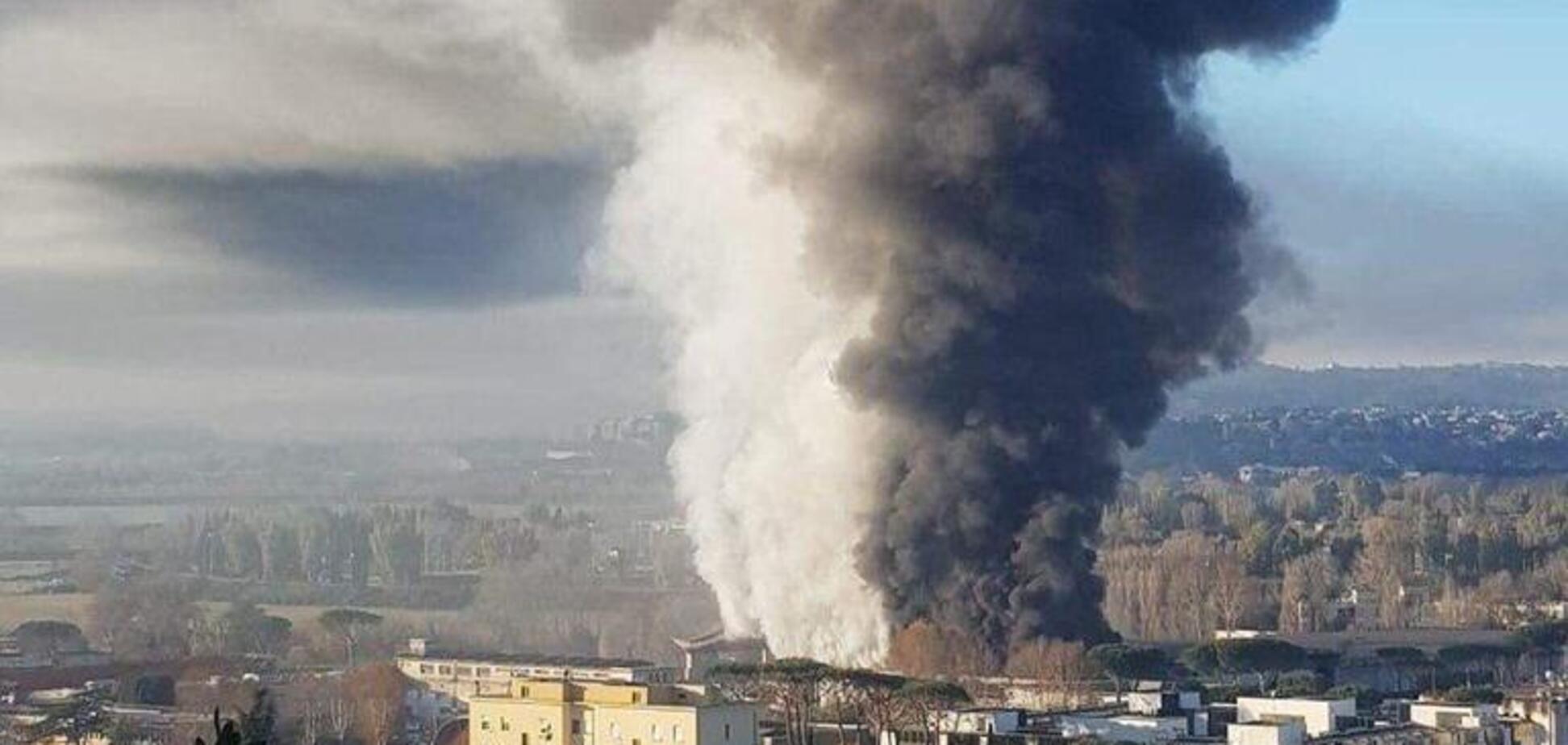 В Риме произошел крупный пожар: появились фото и видео