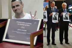 ''Он пойдет до самого конца!'' Сенцову вручили премию Сахарова