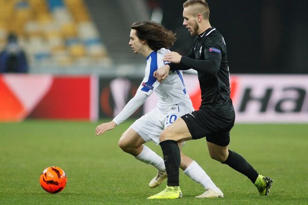 'Динамо' проиграло в последнем туре Лиги Европы