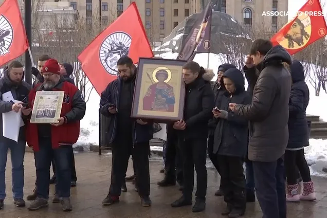 В Москве в субботу протестовали против создания Единой поместной церкви Украины
