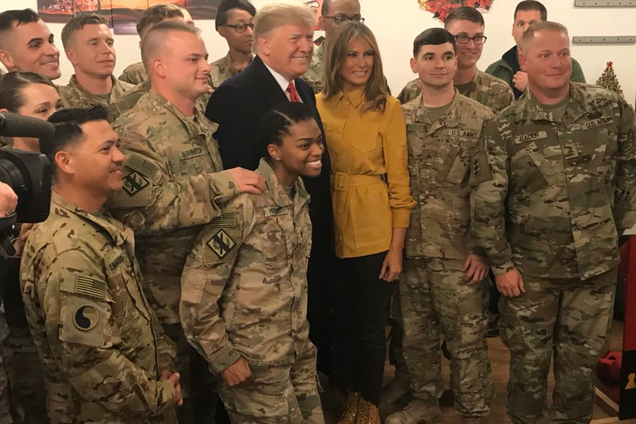 Трамп несподівано нагрянув до Іраку вперше з початку президентства: з'явилися фото та відео