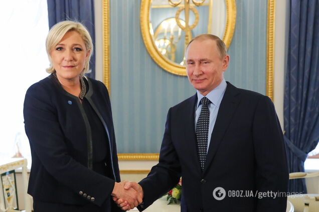 Подругу Путіна Ле Пен фінансували пов'язані з Україною росіяни