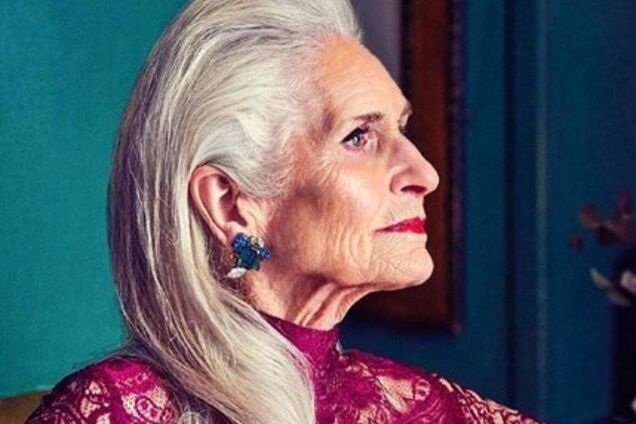 90-летняя модель сразила британцев своей внешностью: фото красотки