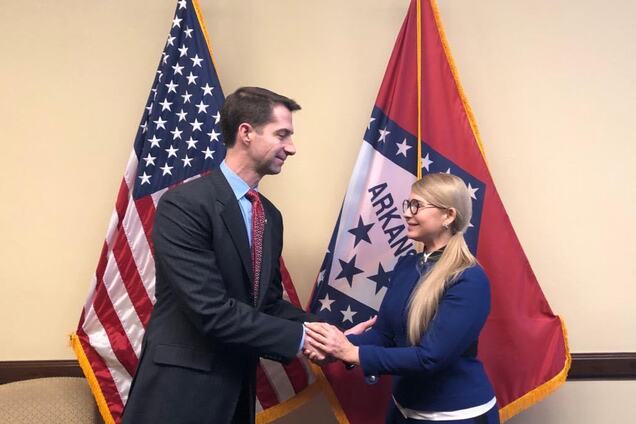 Тимошенко зустрілася з сенатором Коттоном