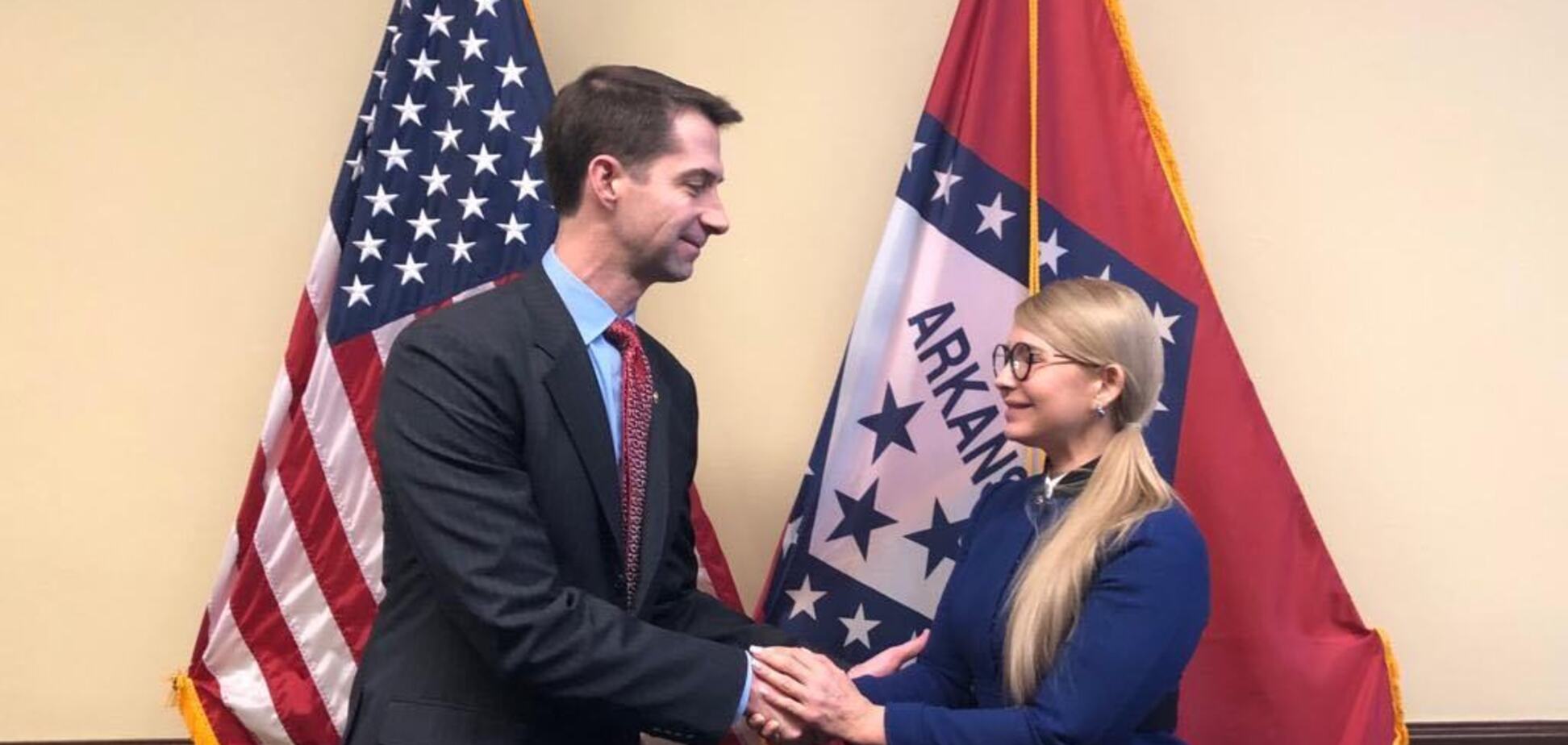 Тимошенко зустрілася з сенатором Коттоном