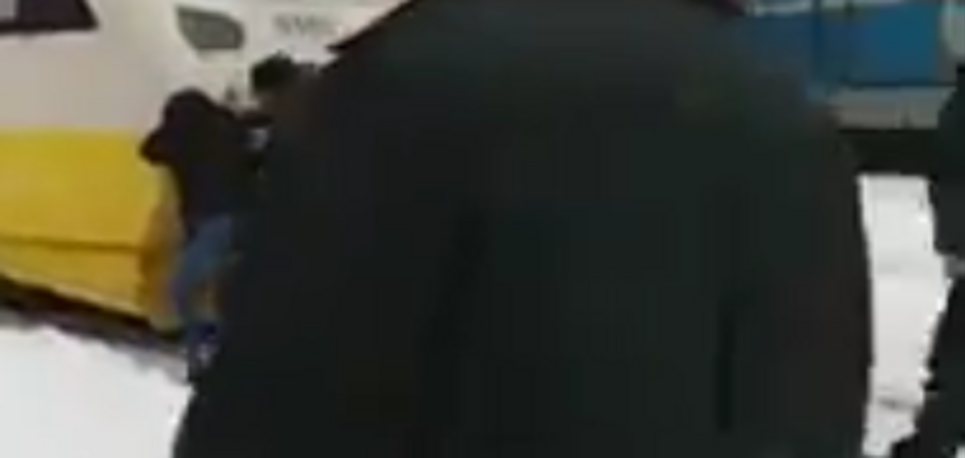 Мужики толкали: ЧП с экспрессом в ''Борисполь'' попало на видео