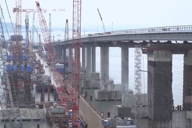 Проблемы остаются: в сети показали видео строительства Керченского моста