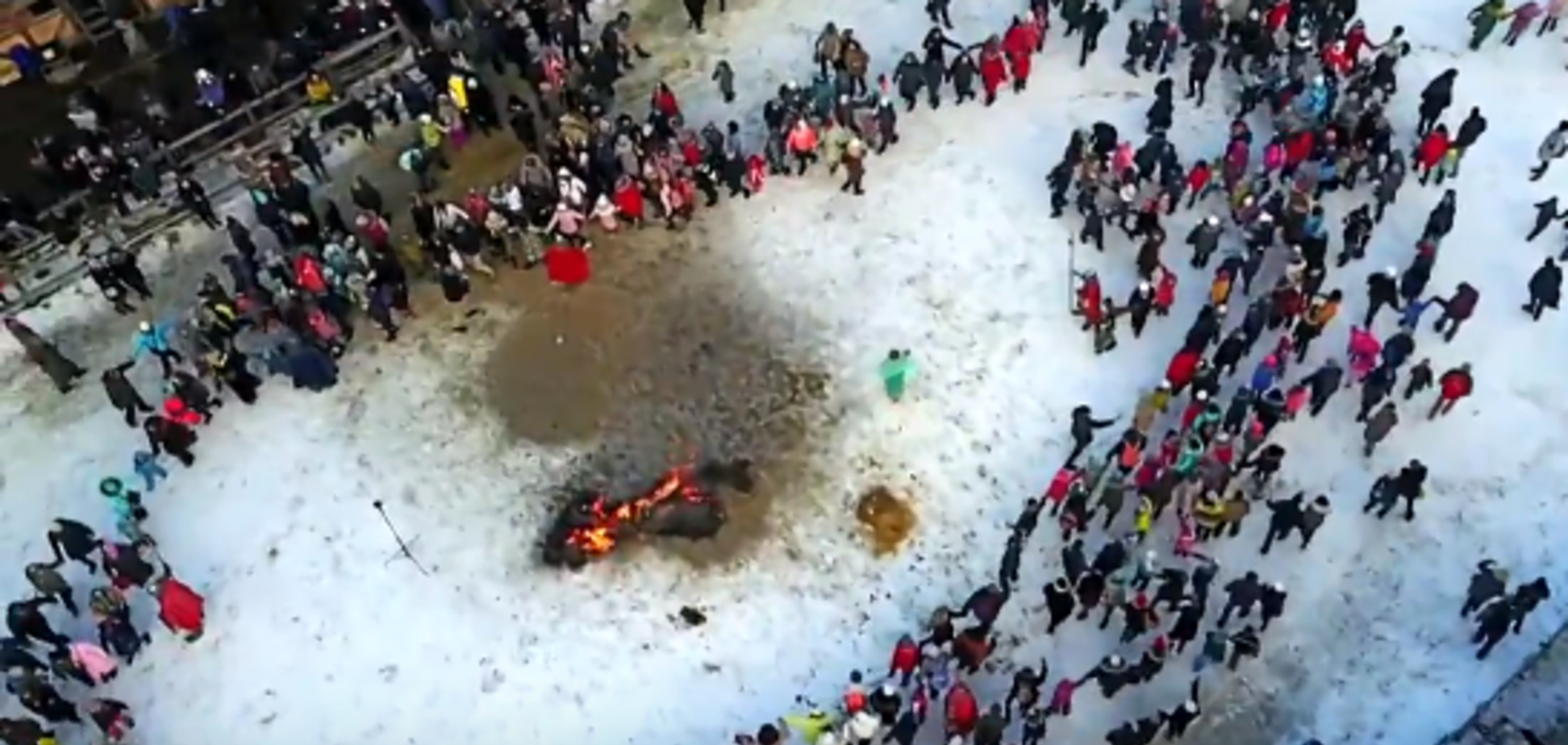 В 'Парке Киевская Русь' провели Масленицу для детей Донбасса