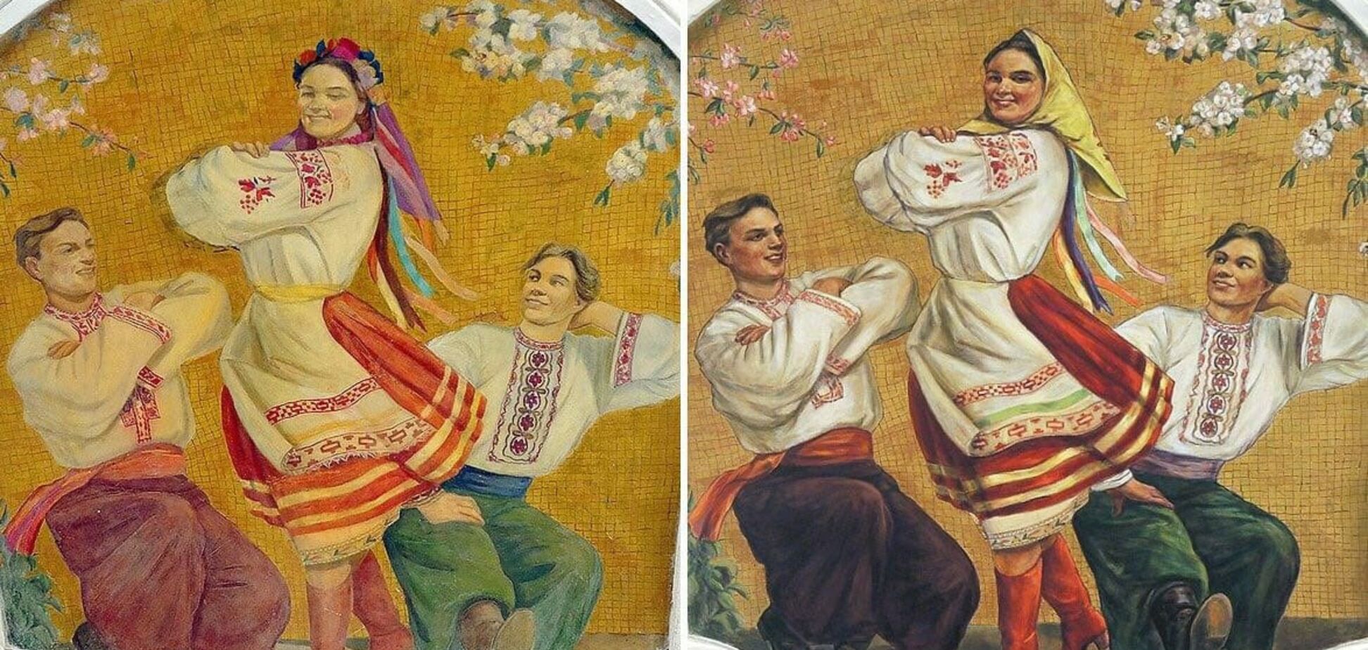 Странная реставрация: в московском метро 'деукраинизировали' фреску