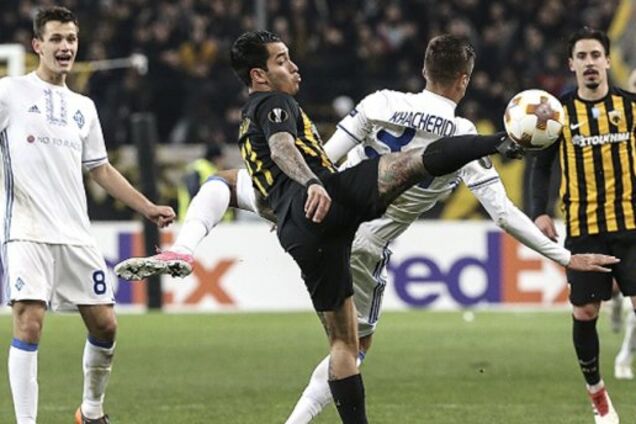 Динамо - АЕК: онлайн-трансляция матча 1/16 финала Лиги Европы