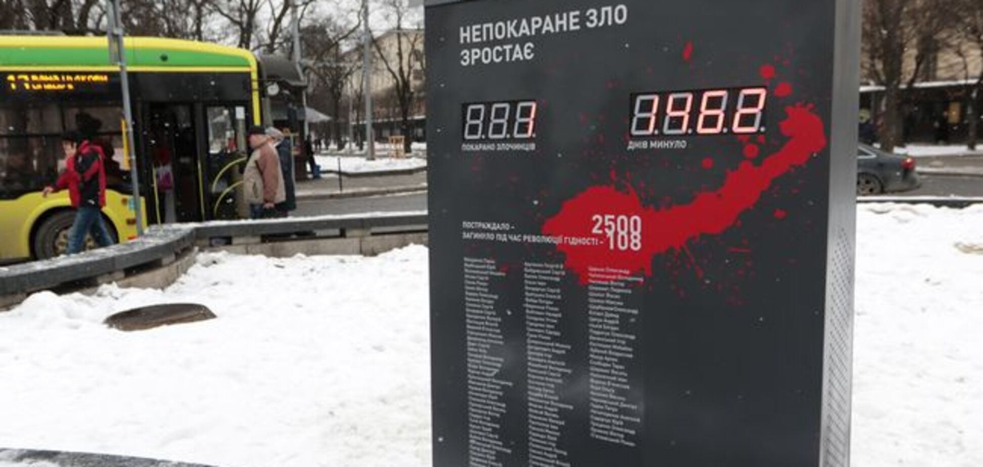 Отсчитывает наказанных: в Украине появилось табло преступлений против Майдана