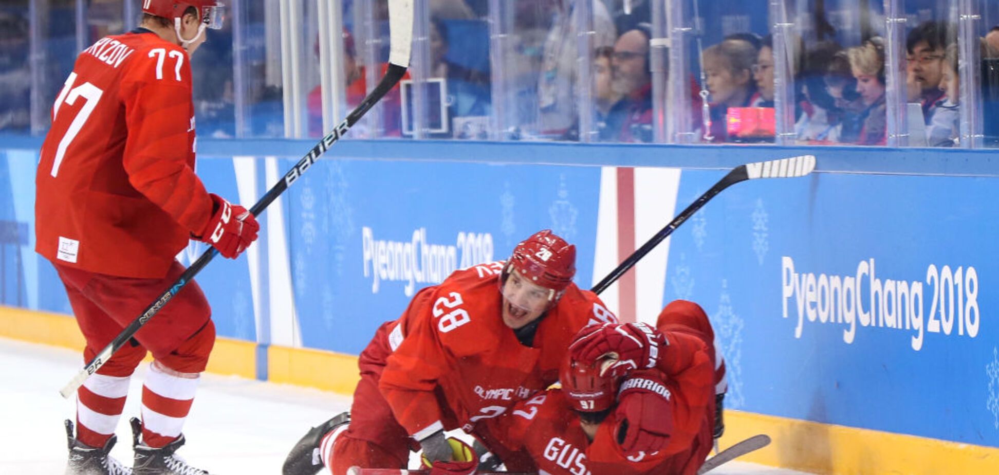 МОК відреагував на витівку російських хокеїстів у фіналі Олімпіади-2018