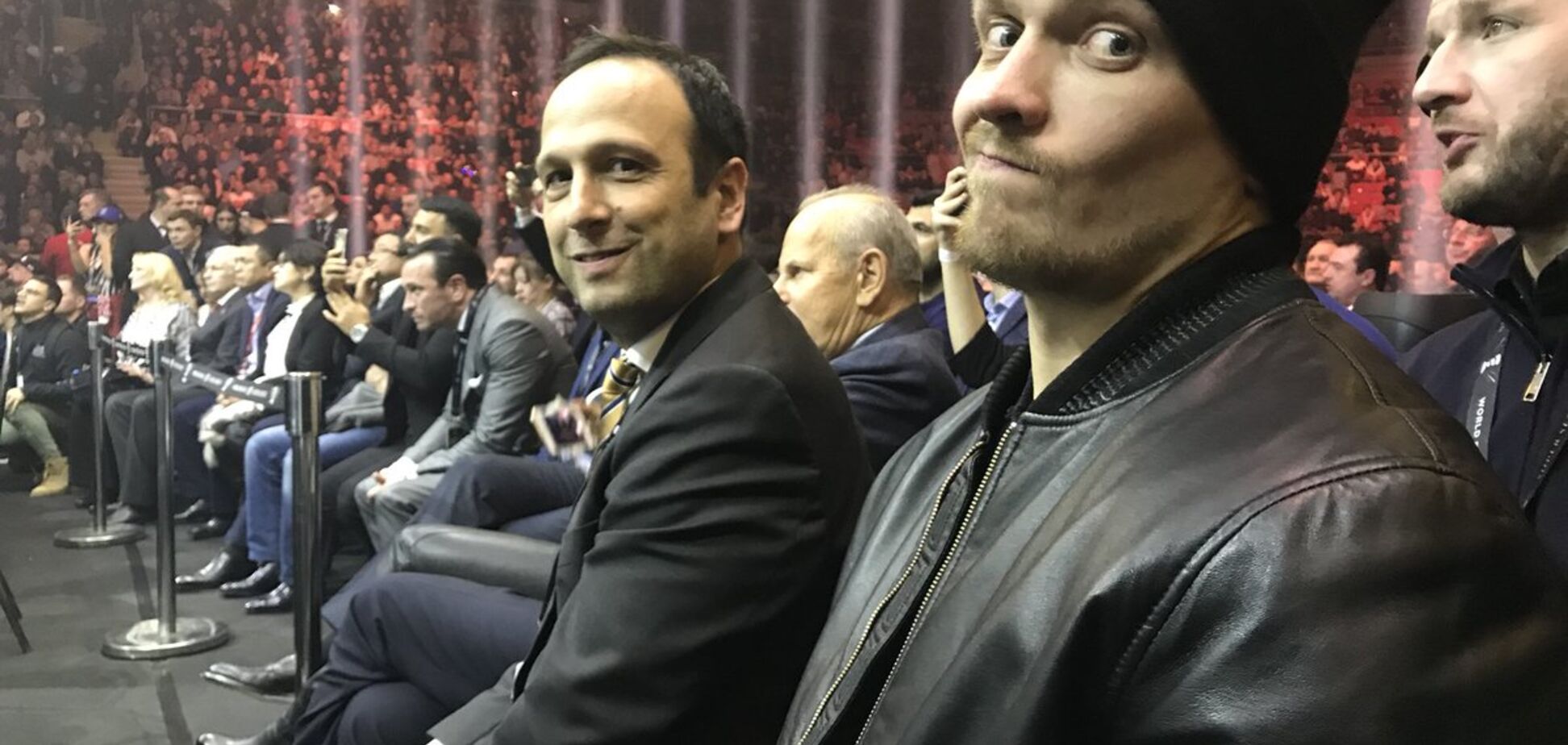 Усик вперше зустрівся віч-на-віч з Гассіевим перед фіналом WBSS