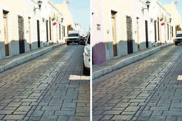 Оптична ілюзія з дорогами