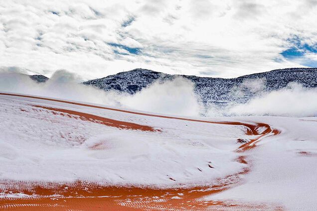 Сахару знову засипало снігом