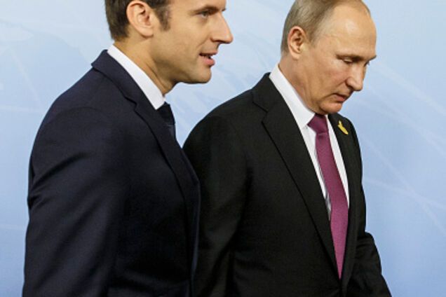 Макрон поговорил с Путиным о войне на Донбассе