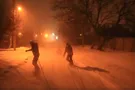 Сноубористы устроили экстремальные "покатушки" по Одессе
