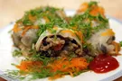 Постные голубцы с грибами