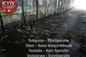 "Он устал": в Киеве еще один путепровод на грани разрушения