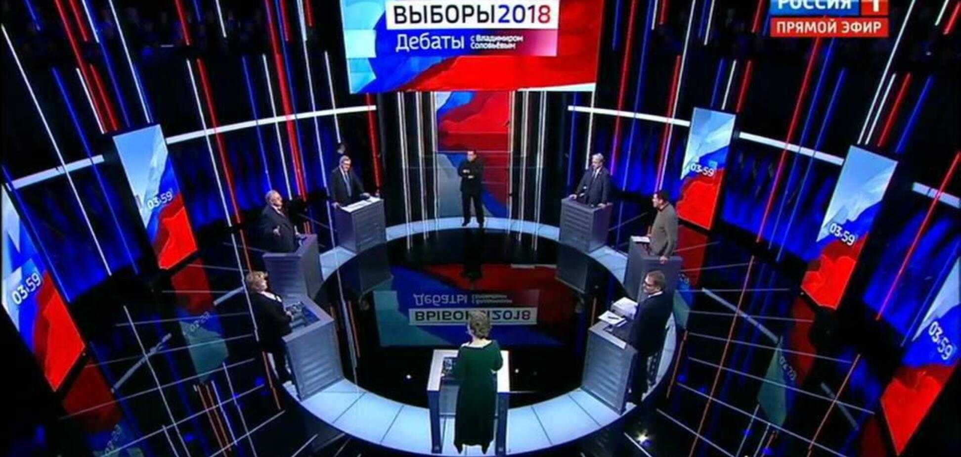 'Щелепу, с*ка, зламаю': конкурент Путіна накинувся на журналіста під час дебатів