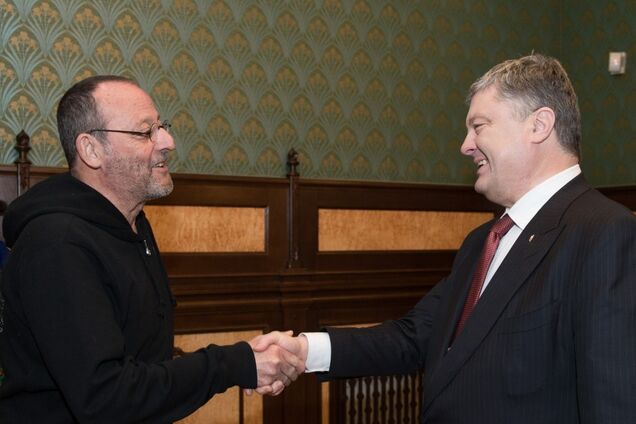 Жан Рено признался Порошенко, чем его поразила Украина