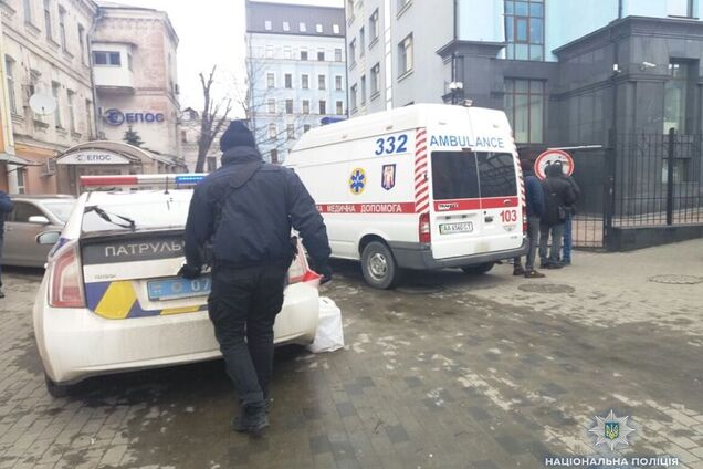 Місце самогубства чоловіка в Києві