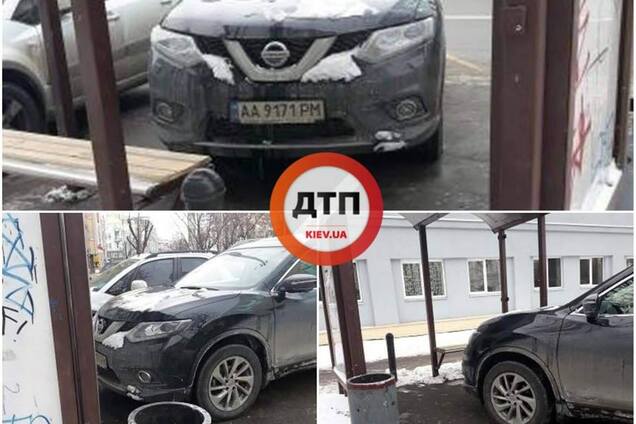 'Чучело торопилось в больницу': в Киеве водитель бросил авто на остановке 