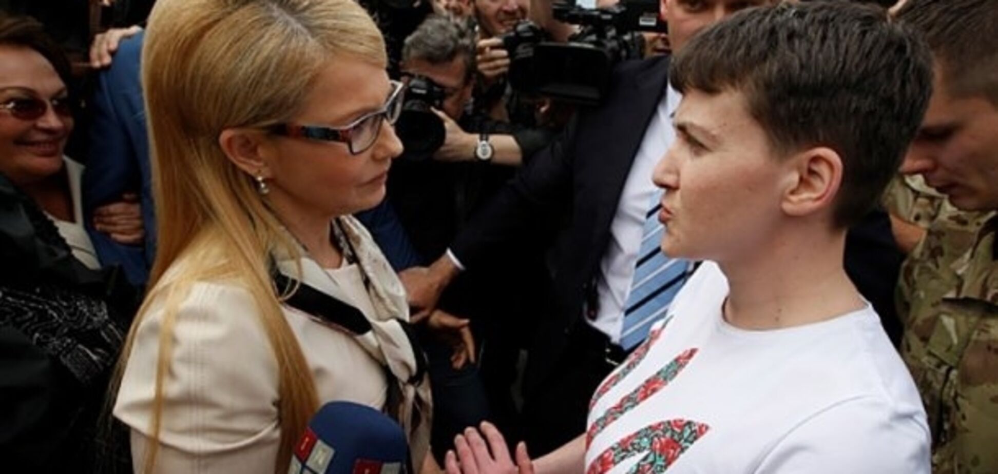 Юлія Тимошенко та Надія Савченко