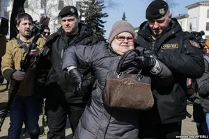 День волі в Білорусі: в центрі Мінська пройшли масові затримання