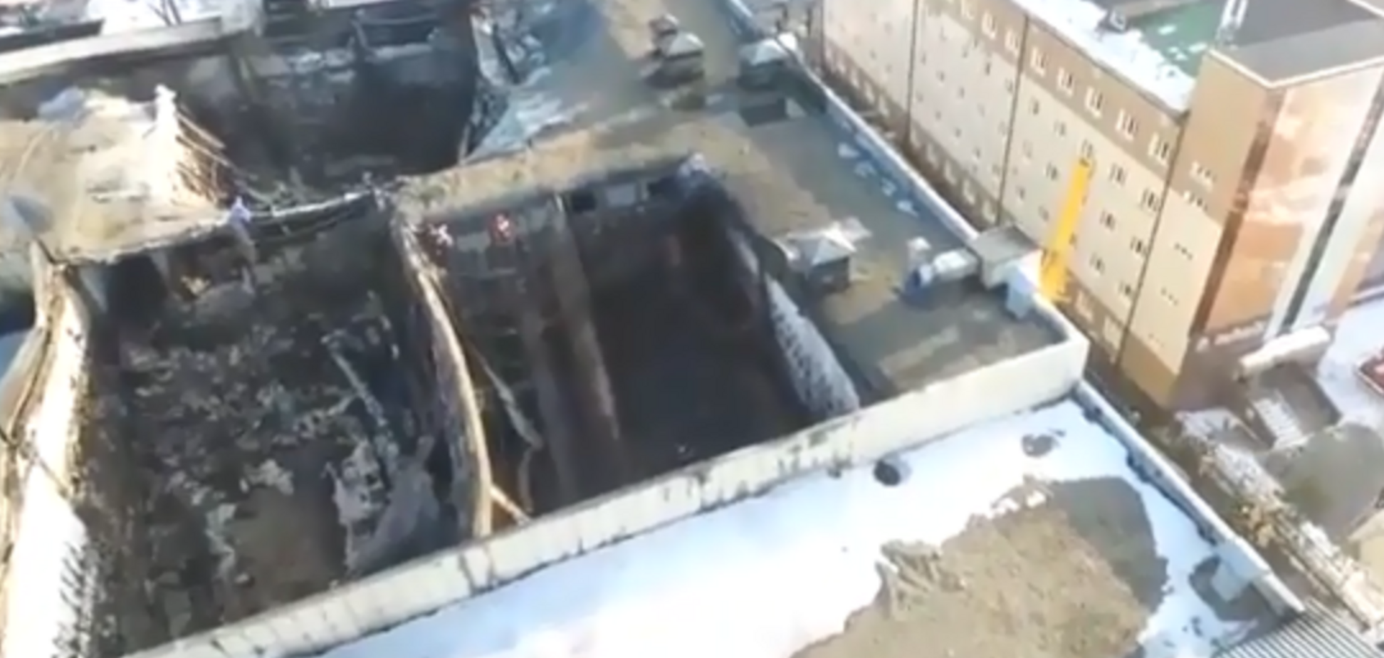 Жуткий пожар в Кемерово: появилось видео масштабных разрушений
