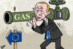 Путін, карикатура, Північний потік-2