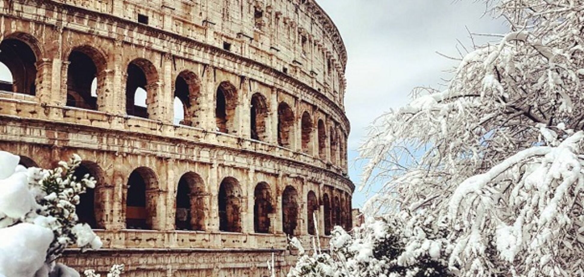 Рим в снігу