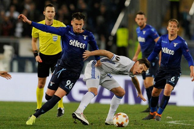 'Динамо' вырвало ничью с 'Лацио' в первом матче 1/8 финала Лиги Европы