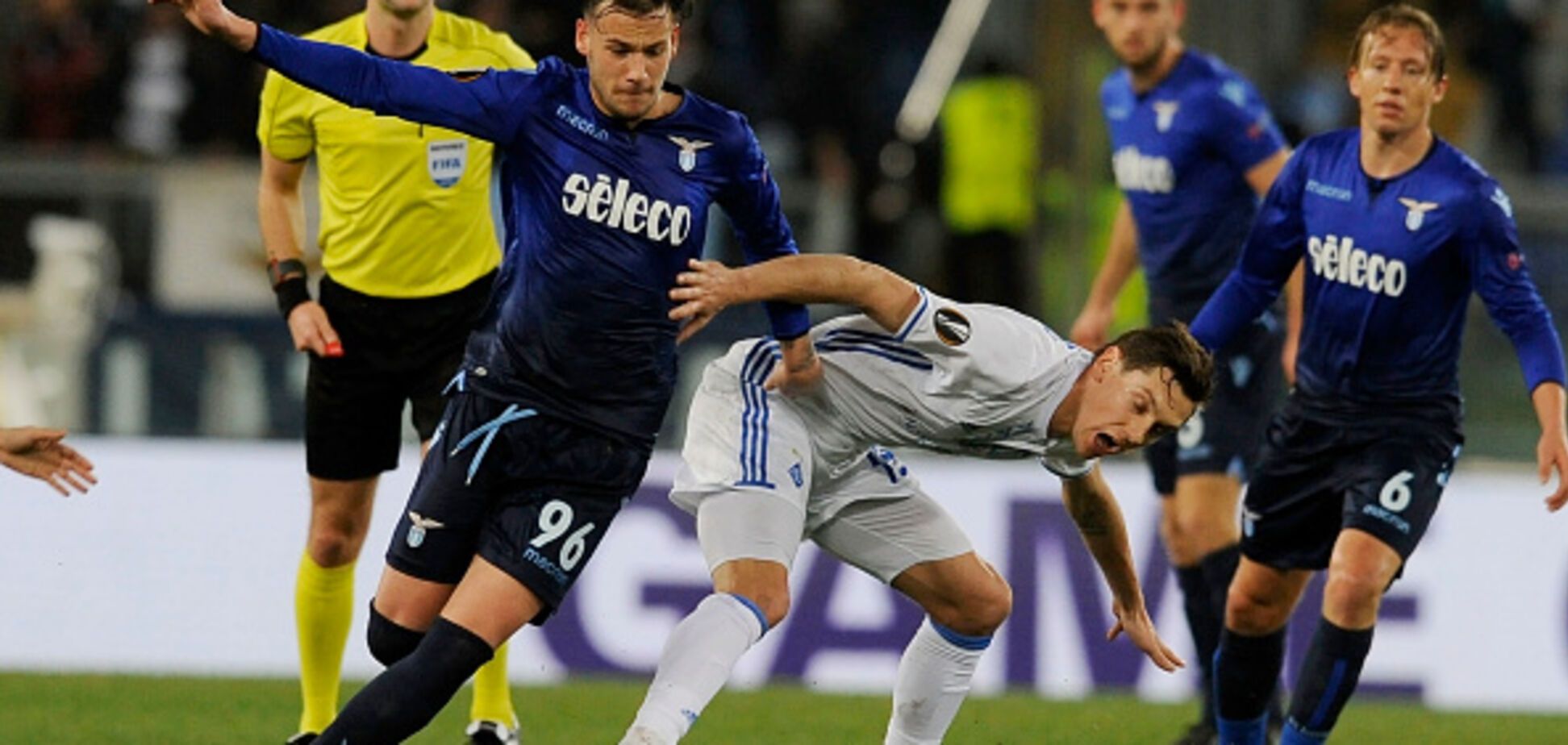 'Динамо' вирвало нічию з 'Лаціо' в першому матчі 1/8 фіналу Ліги Європи