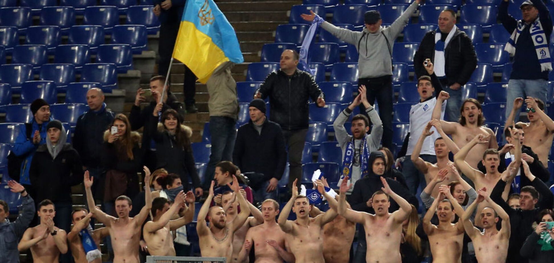 Фанаты 'Динамо' с флагом Украины произвели фурор в Риме на матче с 'Лацио': опубликованы фото