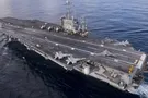 Появилось видео, как огромный авианосец США отправился в Сирию