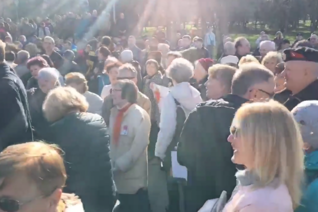 'Зомбі невиліковні!' В Одесі намагалися заглушити гімн України радянським маршем