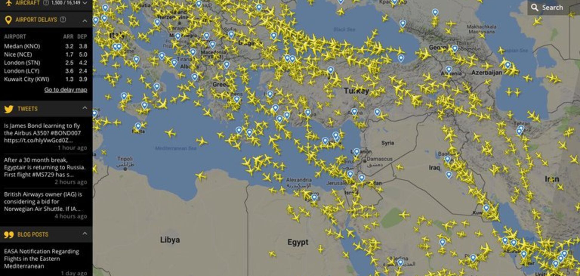 Ракетні погрози Сирії: авіакомпанії поспіхом змінюють маршрути