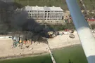 В Одессе у моря вспыхнул ресторан: жуткие фото и видео