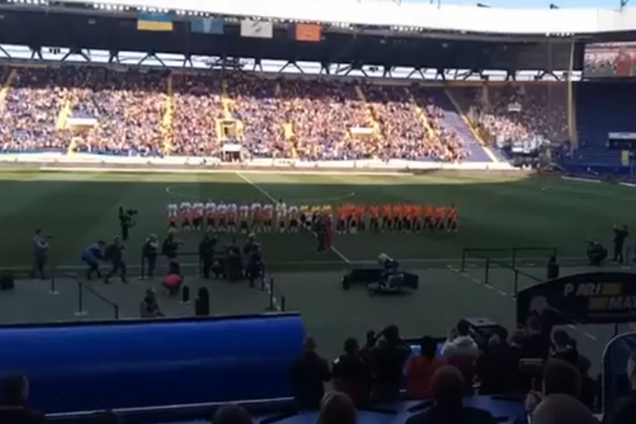 Невероятное исполнение гимна Украины на матче 'Шахтер' - 'Динамо' восхитило сеть