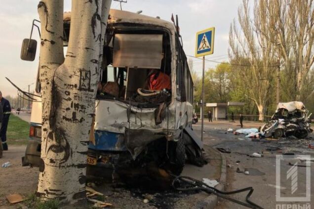 Жуткое ДТП в Кривом Роге: появилось видео с места аварии