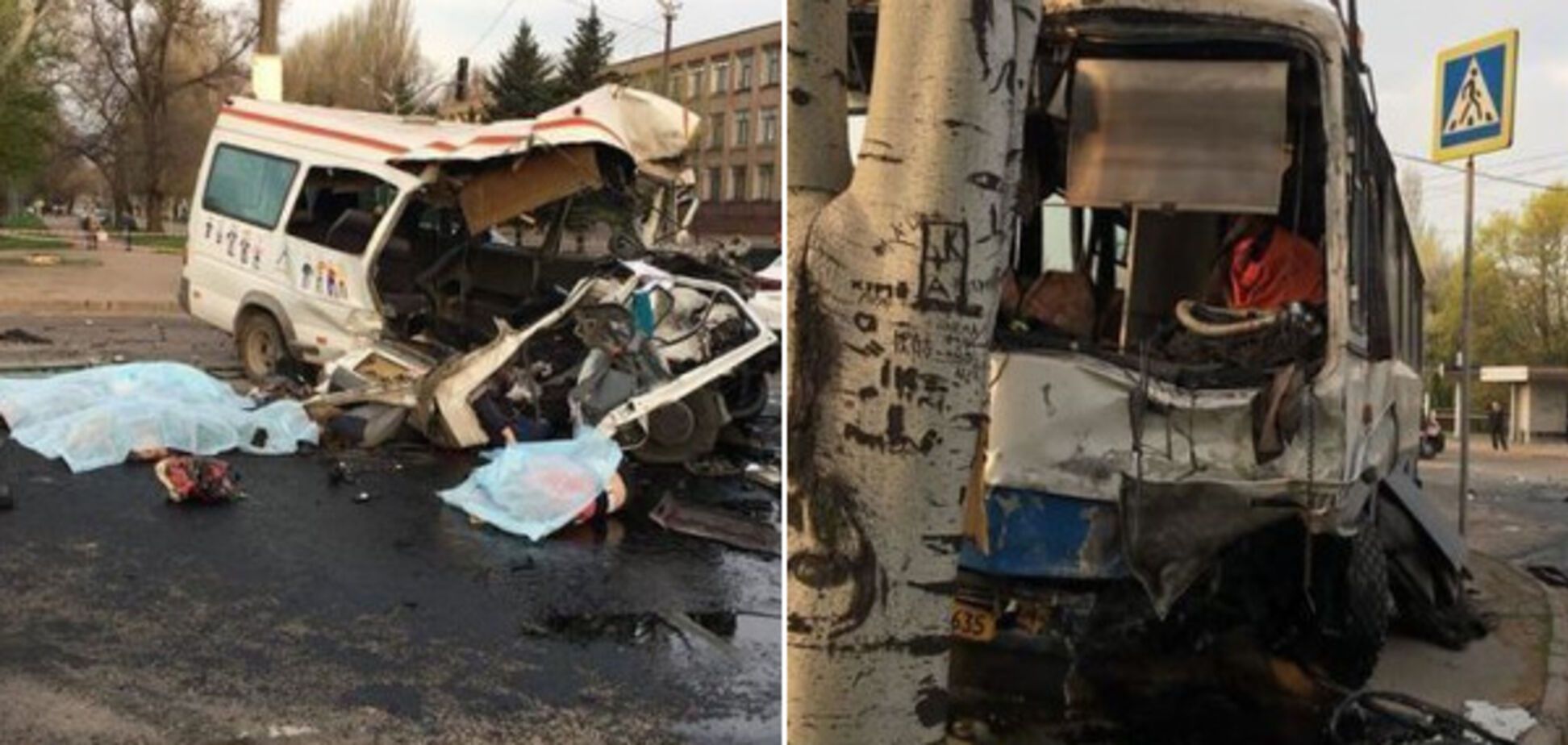 У Кривому Розі страшна ДТП з автобусом і маршруткою: вісім загиблих