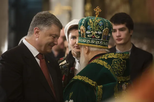 Порошенко і патріарх Філарет