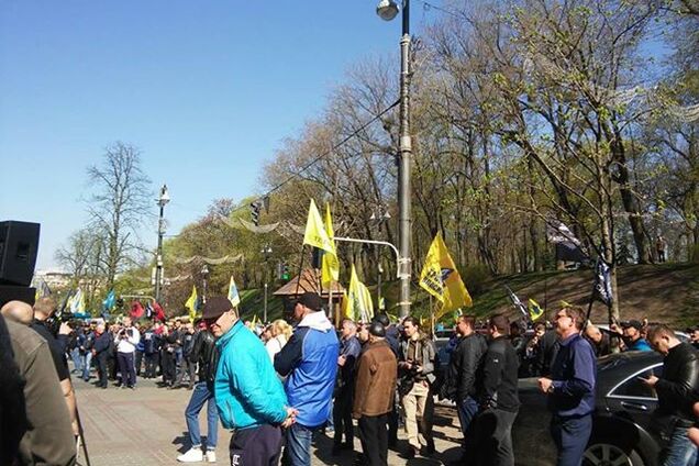 Акция протеста под Кабмином 18 апреля 2018 года