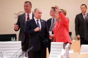 Путин и Меркель