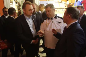 Андрей Садовый и Петр Порошенко
