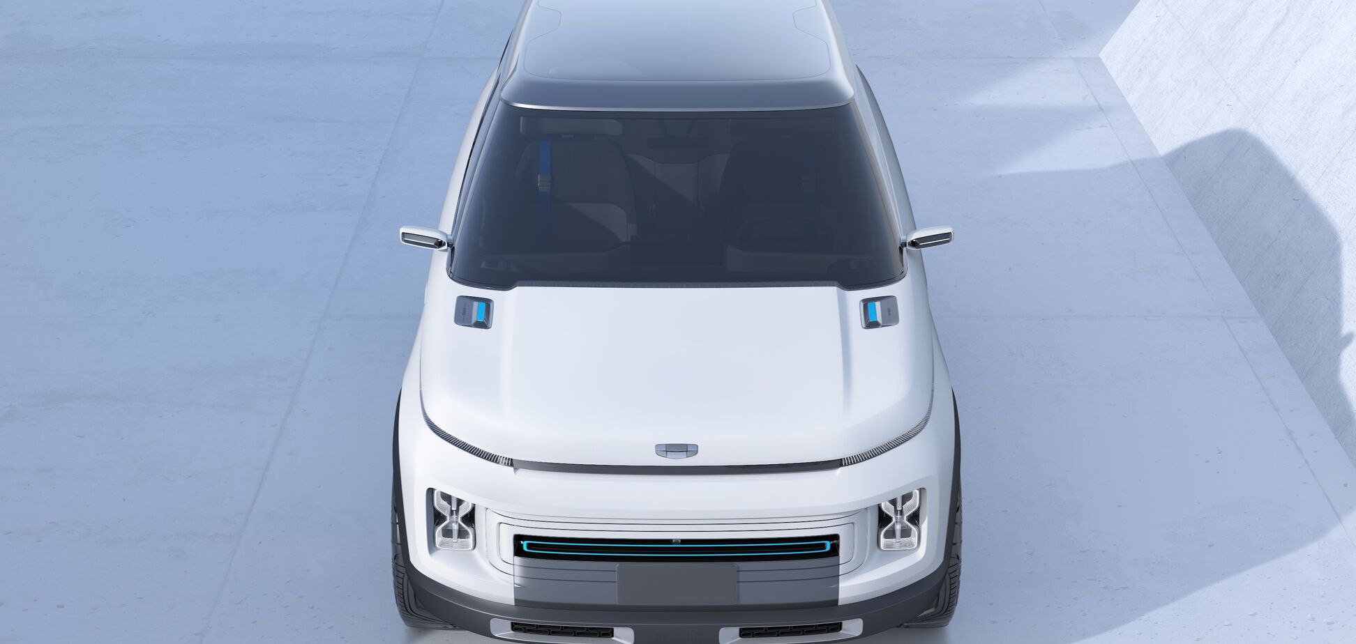 Geely выпустила внедорожник с 'бесконечными' фарами