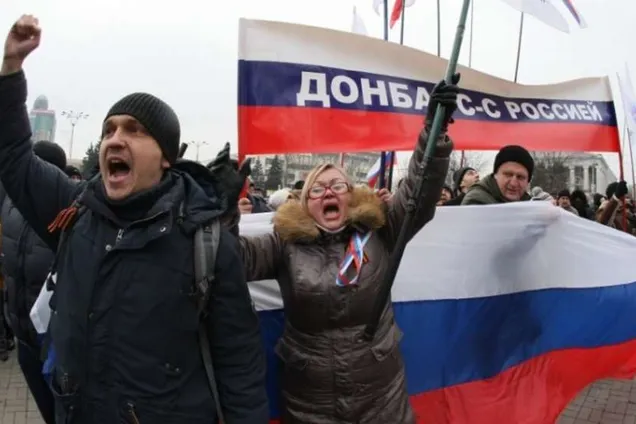 Донбас, проросійський мітинг