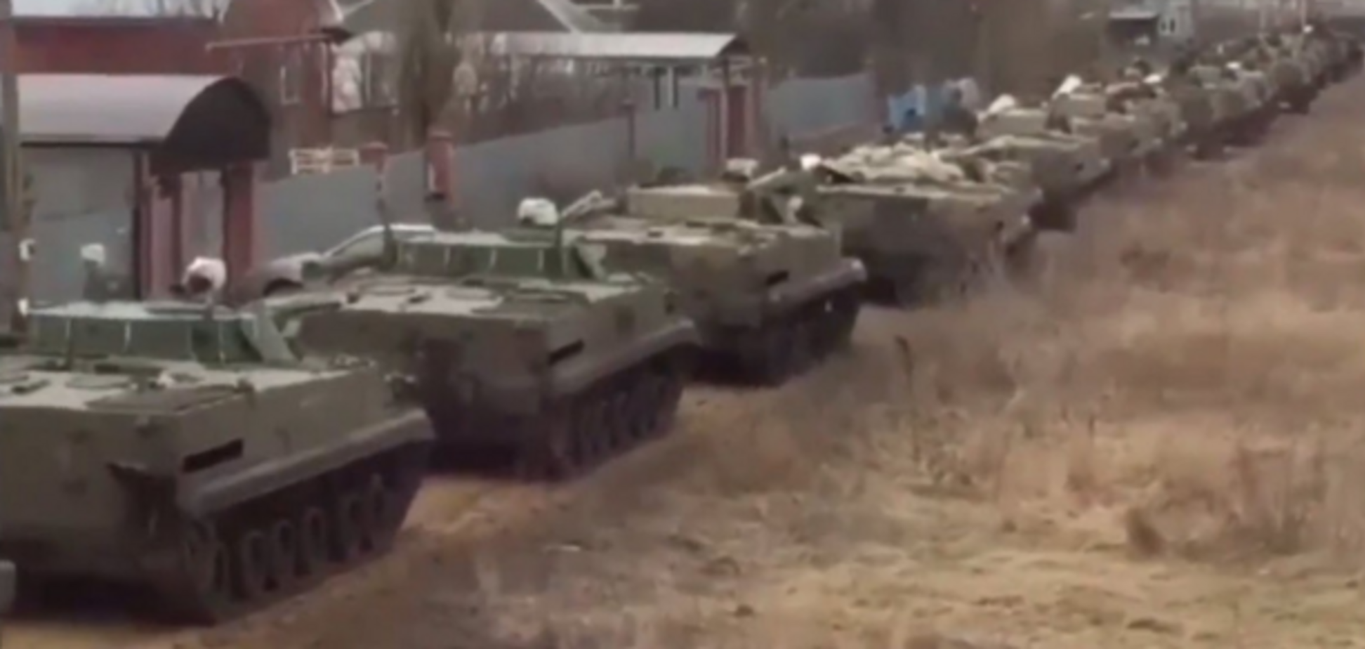 Российская техника у границ Украины: стало известно, куда ехали БМП