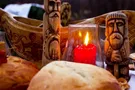 Великдень славянские традиции свеча хлеб